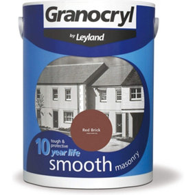 Granocryl Smooth Masonry Paint Red Brick 5L