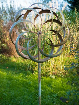 Grantchester Verdigris Wind Sculpture - L61 x W23 x H213 cm