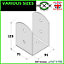 GRAPHITE Bolt Down BASE POST SUPPORT Fence Foot Base Brackets PERGOLA Internal Size: 91 mm - 3.5"