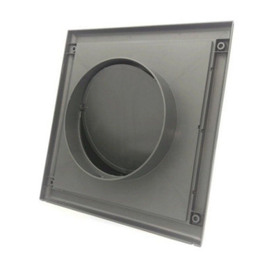 Graphite Duct Gravity Flap 190mm x 190mm / 100mm Air Vent Grille - 4