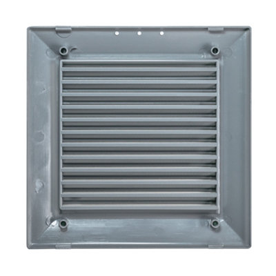 Graphite DUO SMART Louvre Vent 135G 135mm square with insect mesh and ...
