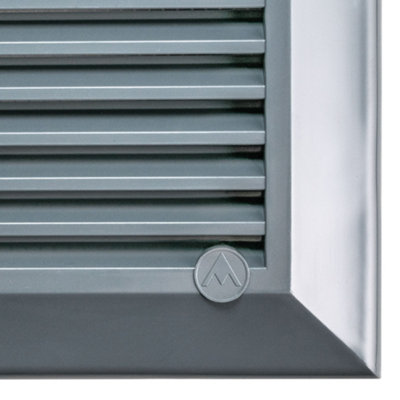 Graphite DUO SMART Louvre Vent 140mm x 210mm with Insect Mesh and ...