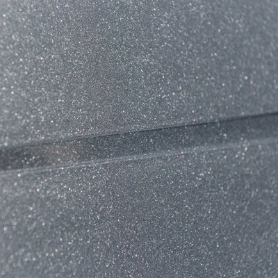 Graphite Grey 1.5 Bowl Kitchen Sink With Reversible Drainer And Strainer Waste