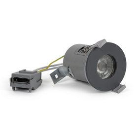 Graphite Grey GU10  Fire Rated Downlight - IP65 - SE Home