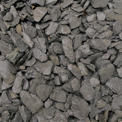 Graphite Grey Slate 40mm Decorative Garden Aggregates Borders Paths Driveways Yards Landscaping 800kg