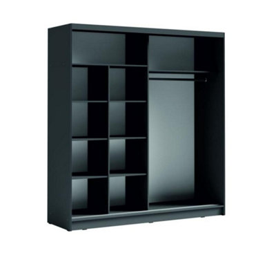 Gallery Detail: Graphite Sliding Wardrobe W204 5Cm