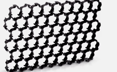 GRASS GRID PARKING REINFORCED PLASTIC PERMEABLE DRIVEWAY ECO PAVING GRID 3.5T 1.1sq M - 4