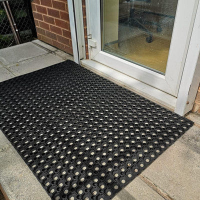 Grass Protection Mat - Heavy Duty Rubber - 1.5m x 1m x 16mm + Free Fixing Pegs