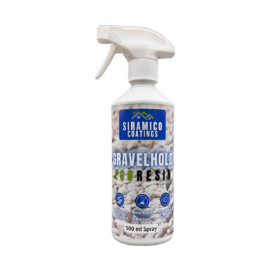 GRAVELHOLD ECO Resin Glue 500ml Trigger Spray Waterbased Binder for Gravel Stones and Mulch