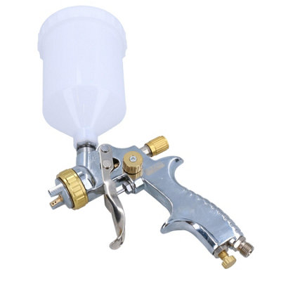 AB Tools LVLP Gravity Feed Spray Gun - 1.4mm Nozzle, 600ml Cup - Includes Cleaning Tools