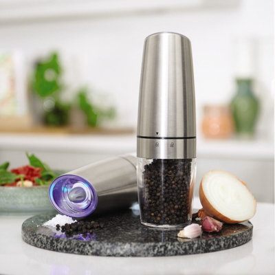 Battery operated salt & best sale pepper grinders