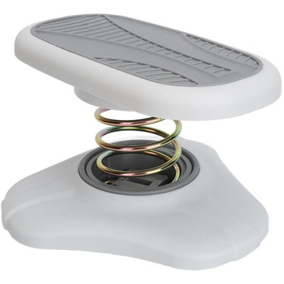 Gray toilet foot stool with spring stable anti slip base high load ...