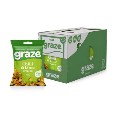 Graze - Chilli & Lime Crunchy Snacks - Healthy Vegan Lunchbox Snacks ...