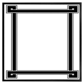 Greek frame (Picutre Frame) / 16x16" / Grey