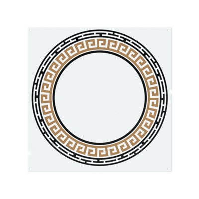 Greek Key Frame Splash Back designer style