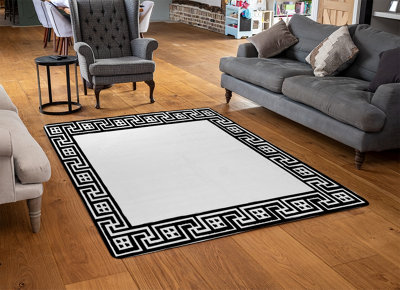 Greek Traditional Meandor Special Soft Home Rug