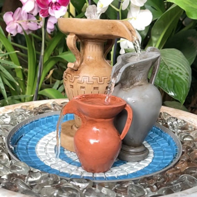 Greek Water Cascades - A Hydria Life Fountain Accessory