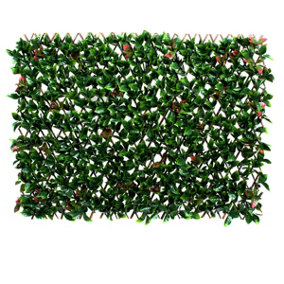 GreemBrokers Expanding Green & Red Foliage Willow Trellis (1m x 2)