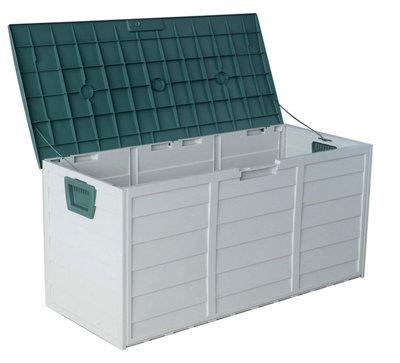 Green 2 Wheel Easy Move Garden Storage Box