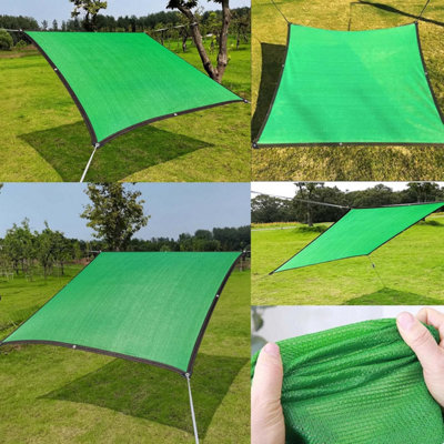 Green 3x5m Rectangular Shade Sail