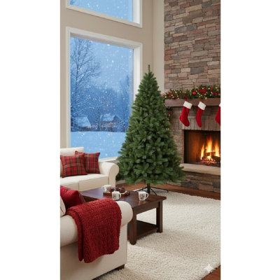 Green 8ft Christmas Tree - Artificial Xmas Tree with 1500 Tips and ...