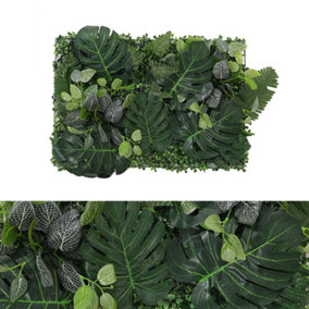 Green Artificial Plant Fake Grass Decoration Wall Panel 600 x 400 mm