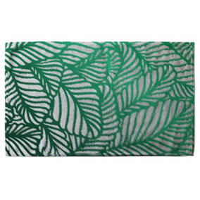 Green Biophilic design with natural analogues texture (Bath Towel) / Default Title