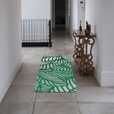 Green Biophilic design with natural analogues texture Designer Runner ...