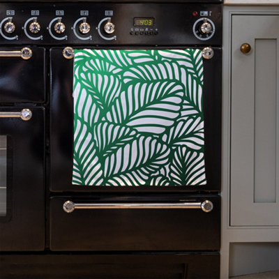 Green Biophilic design with natural analogues texture (Kitchen Towel) / Default Title