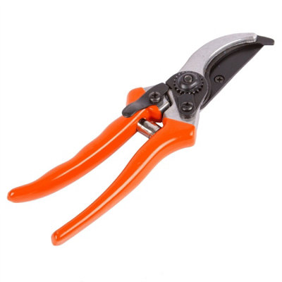 Green Blade - Bypass Carbon Steel Secateurs - 21cm - Red | DIY at B&Q