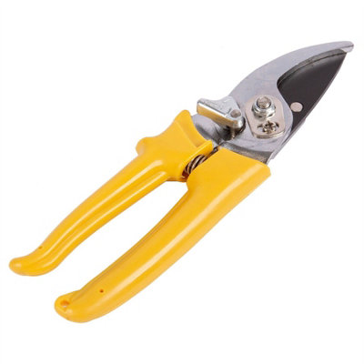 Green Blade - Bypass Carbon Steel Secateurs - Yellow