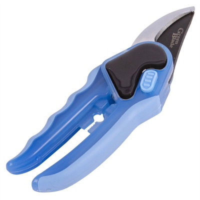 Green Blade - Bypass Steel Secateurs - Blue