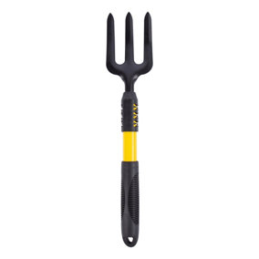 Green Blade - Carbon Steel Hand Fork - Yellow
