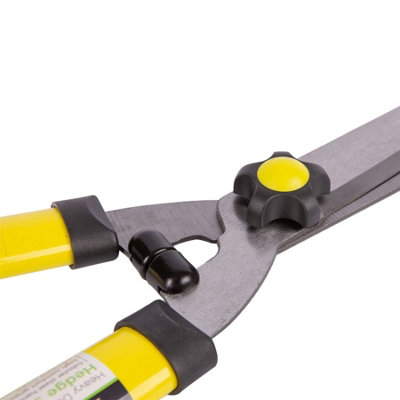 Green Blade - Carbon Steel Hedge Shears & Secateurs Set - Yellow - 2pc