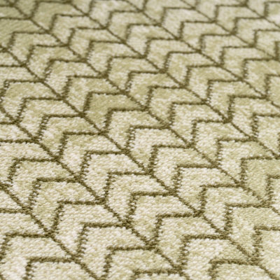 Green Braided Bedroom Living Area Rug 190x280cm
