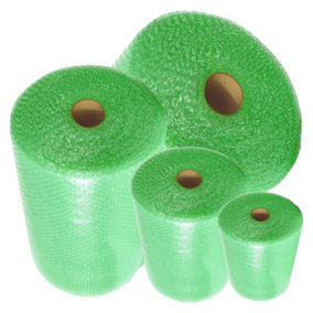 Green Bubble Wrap Roll 300mm x 50m Cushioning Wrap for Moving House, Fragile Items, Shipping & Storage