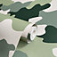 Green Camouflage Army Wallpaper - World of Wallpaper AF0022