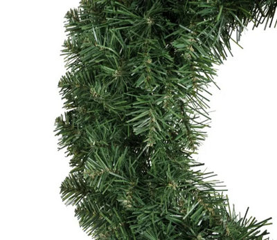 Green Christmas Imperial Pine Door Wreath - Dark Green - 50cm Diameter