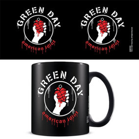 Green Day American Idiot Mug Black/White/Red (One Size)