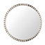 Green Decore Array Antique Plated Nickel Wall Mirror For Entryway, Living Room, Bedroom & Dining. Metal Frame, Silver, 60cm Round