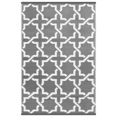 Green Decore Lightweight Reversible Stain Proof Plastic Outdoor Rug