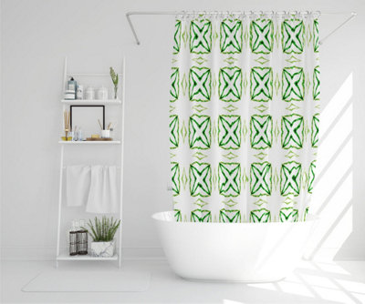 Green extraordinary boho chic summer design (Shower Curtain) / Default Title