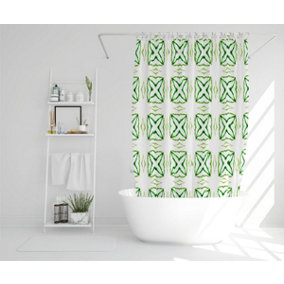 Green extraordinary boho chic summer design (Shower Curtain) / Default Title