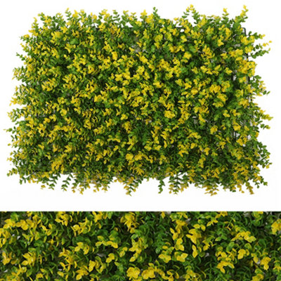 Green Fake Eucalyptus Wall Panel Decorate Plants for Indoor Outdoor 60 x 40 cm