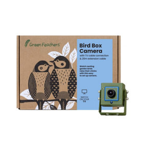 Green Feathers Wired Connection Bird Box Camera with 20m Cable