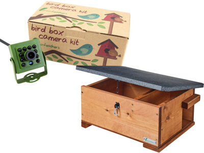 Green Feathers Wired Connection HD Camera and Hedgehog House Pack
