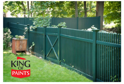 Green Fence and Shed Paint King of Paints One Coat System 5 Litre Can