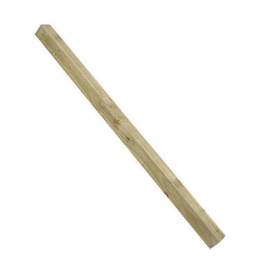 Green Fence Post 7ft  - 210 x 7.5 x 7.5cm - Pack of 7