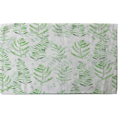 Green Fern Watercolour (Bath Towel) / Default Title Price Comparisons | Compare The Build