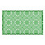Green Flower Pattern Indoor & Outdoor Doormat - 70x40cm